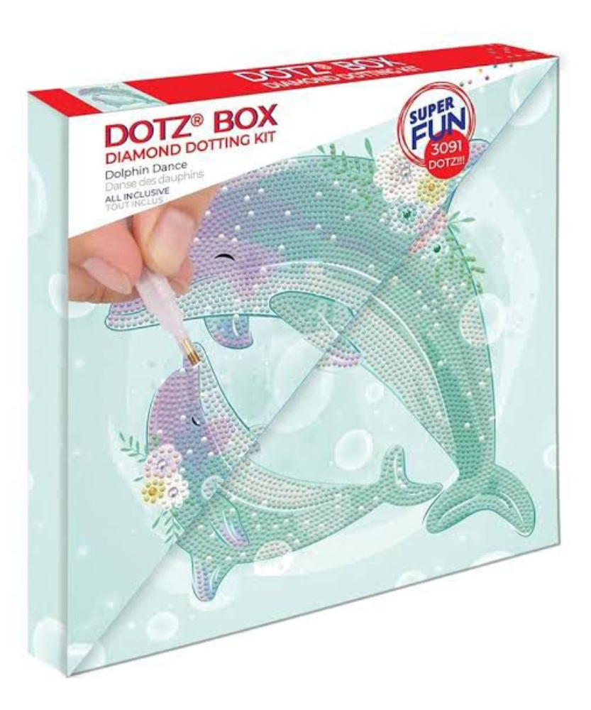 Dotz Box Diamond Dotting Kit Super Fun Wild Dolphin Dance