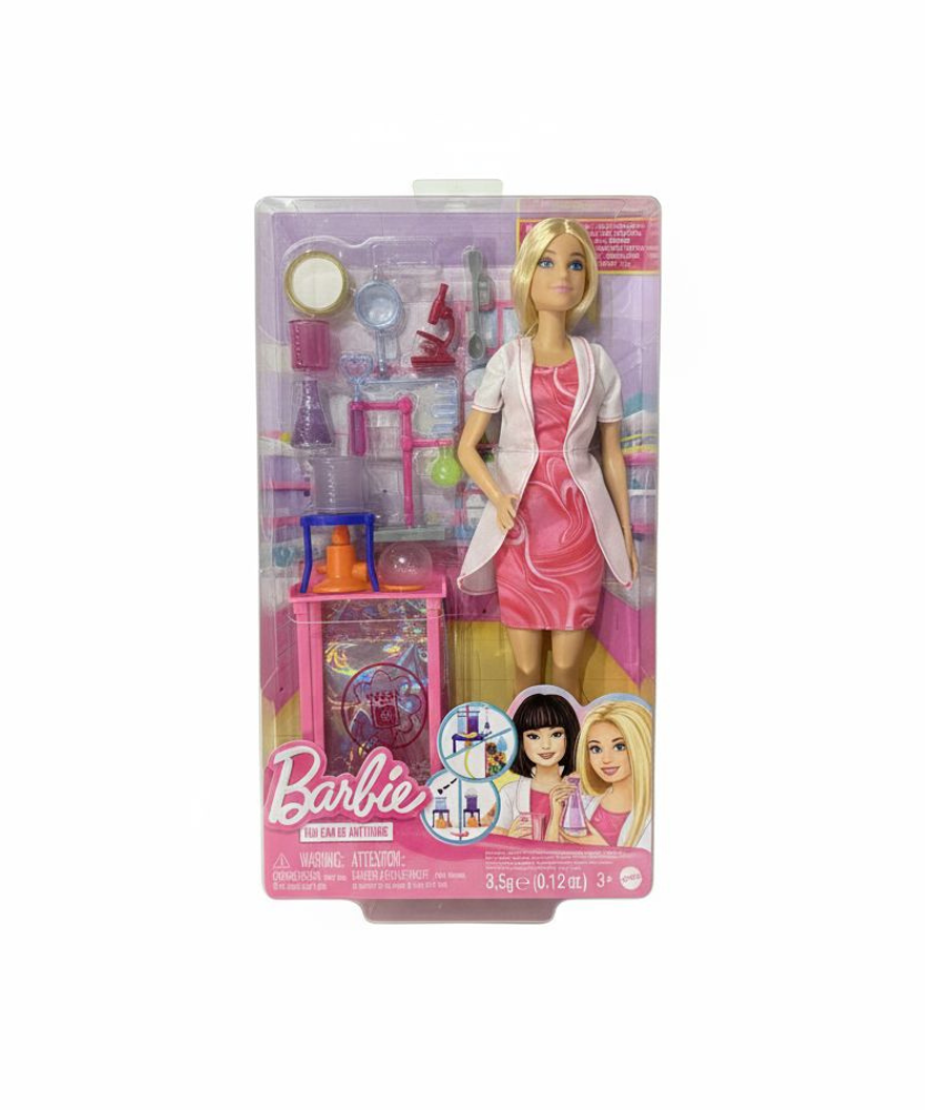 Barbie Scientist Doll And Accessories With Blonde Fashion Doll, Lab Table, & Color-Change Accessories