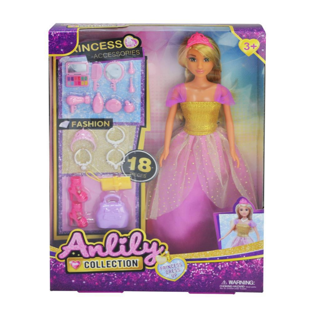 Anlily Collection Princess Dress Up Princess Accessories 18 PCS