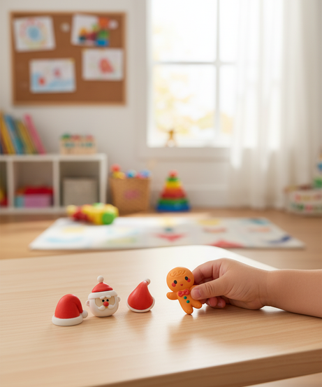 ANSHENG Merry Christmas Eraser Set AS112