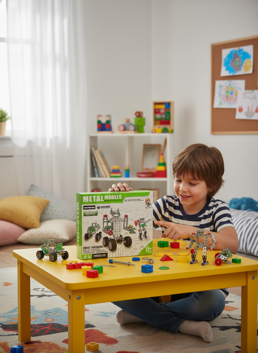 AOLE TOYS Metal Models Building Vehicle Construction Kit