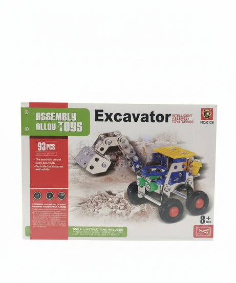 ASSEMBLY ALLOY TOYS Excavator Intelligent Assembly Toys Series