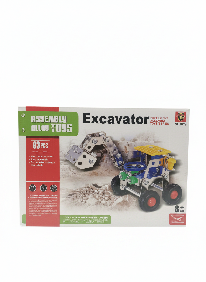 ASSEMBLY ALLOY TOYS Excavator Intelligent Assembly Toys Series