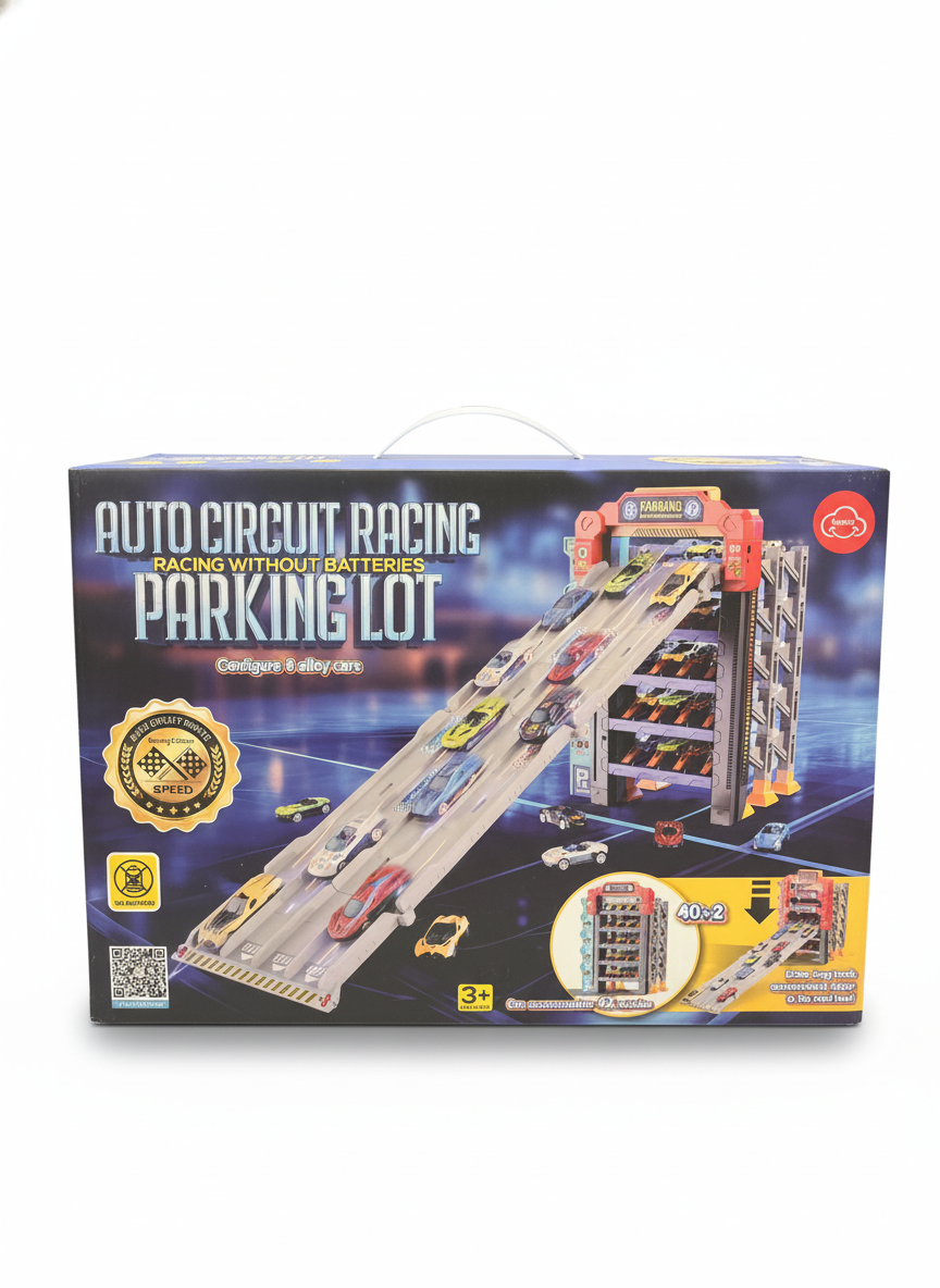 AUTO CIRCUIT RACING RACING WITHOUT BATTERIES PARKING LOT