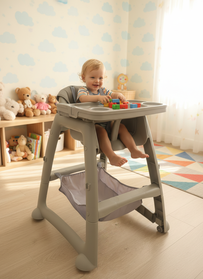 Adjustable & Portable Baby High Chair