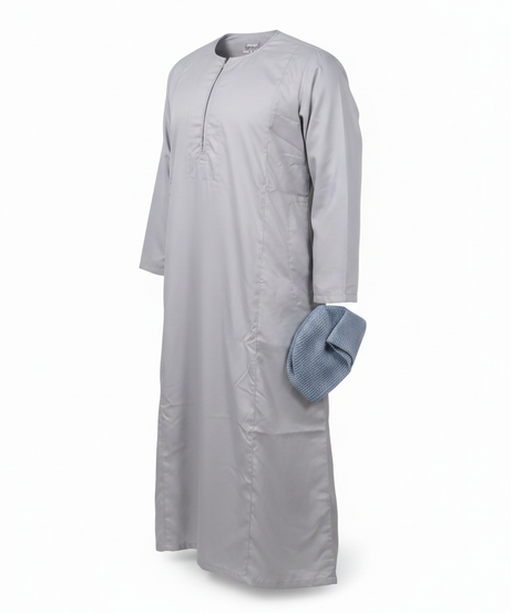 Al-Khalil Boys' Traditional Thobe and Kufi Set ( Size 6 ) Costume