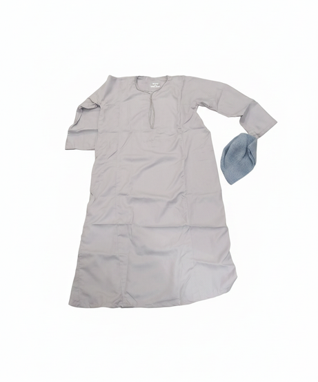 Al-Khalil Boys' Traditional Thobe and Kufi Set ( Size 6 ) Costume