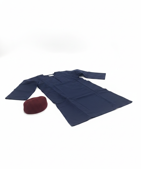 Al-Khalil Children's Navy Thobe & Kufi Set ( Size 4 ) Costume