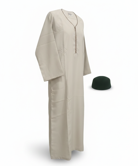 Al-Khalil Kids' Thobe and Kufi Dress-Up Set (Size 6)