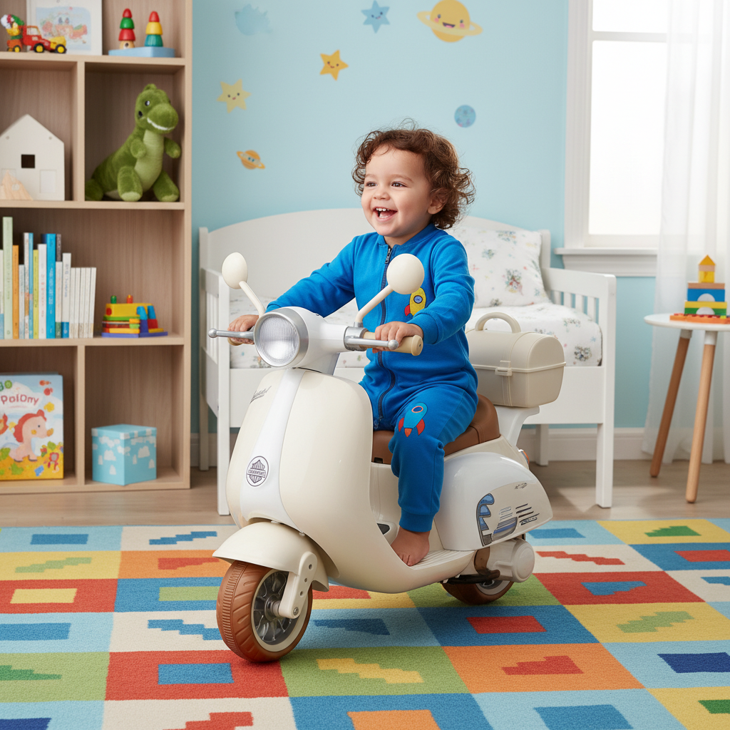 Amore Kids' Vintage Ride-On Scooter