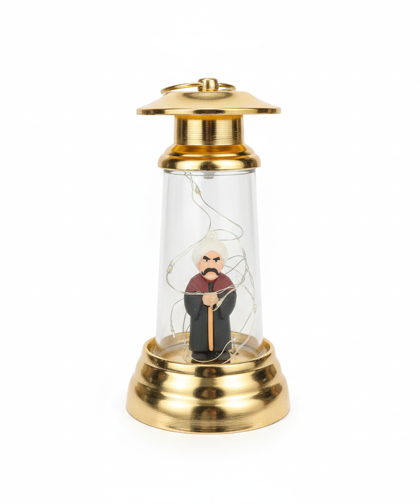 Antic Group Old Man Figurine LED Decorative Lantern