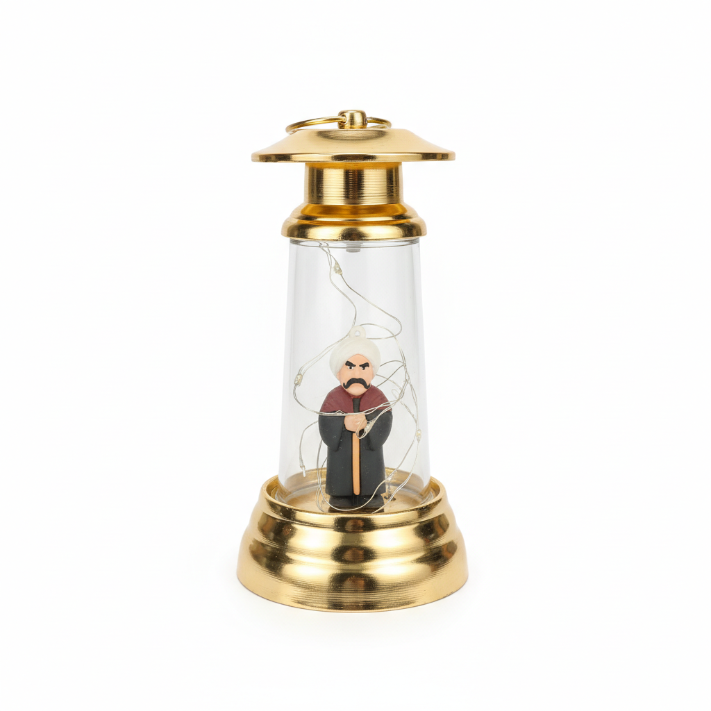 Antic Group Old Man Figurine LED Decorative Lantern