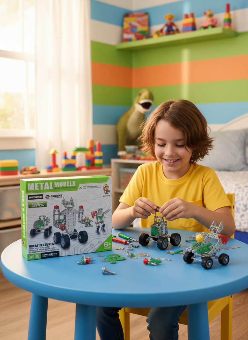 Aole Toys Metal Models Building Vehicle Model Toys