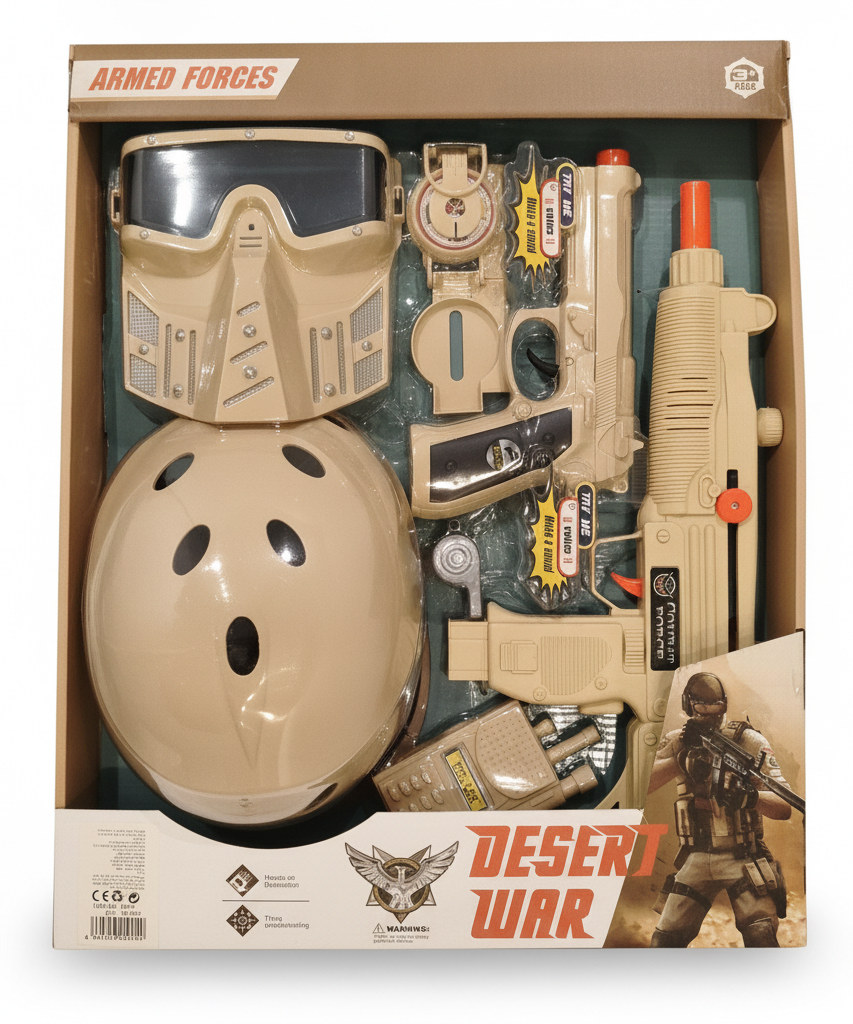 Armed Forces Desert War Combat Playset