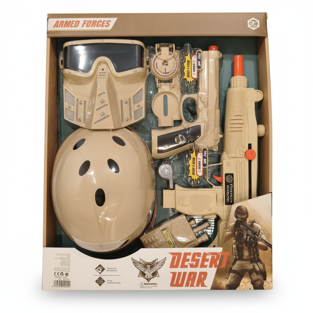 Armed Forces Desert War Combat Playset