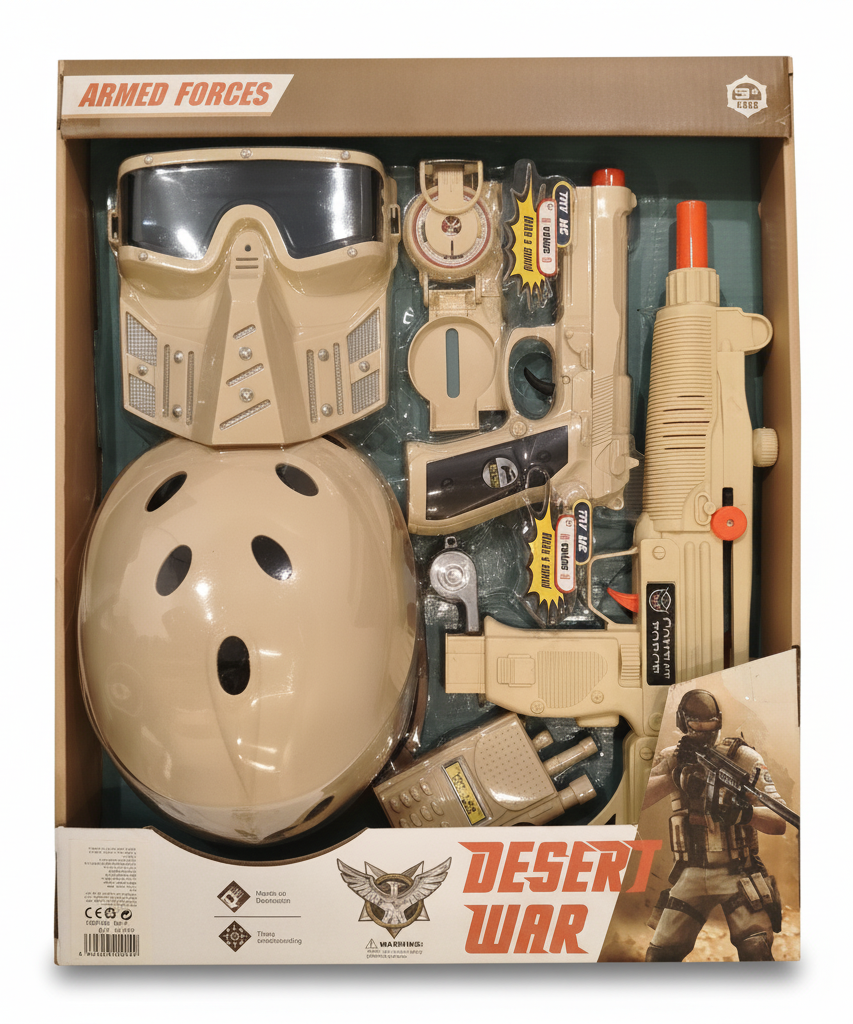 Armed Forces Desert War Combat Playset
