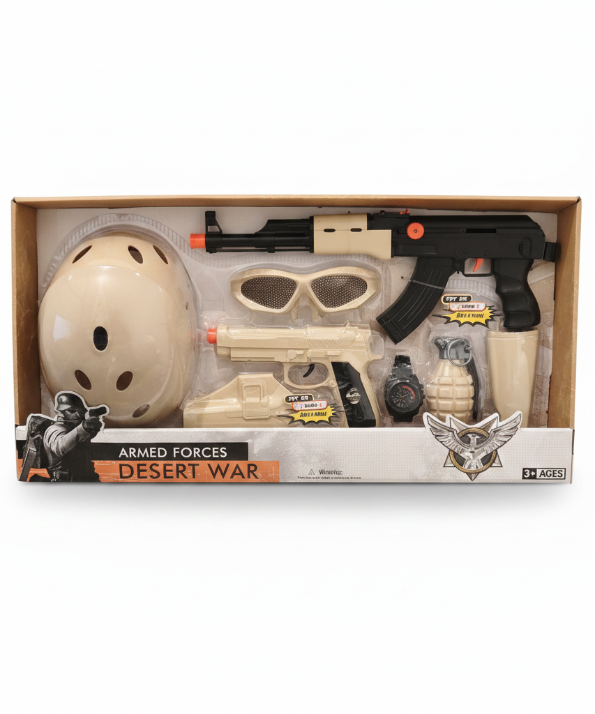 Armed Forces Desert War Toy Play Set