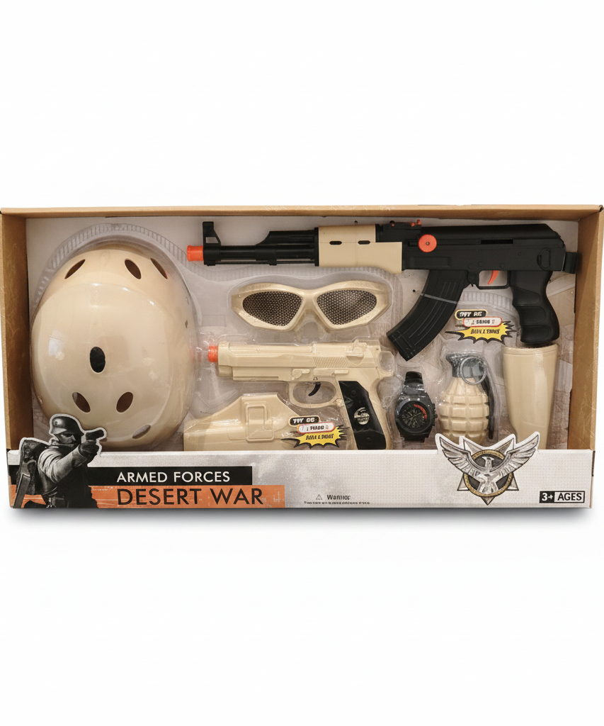 Armed Forces Desert War Toy Play Set
