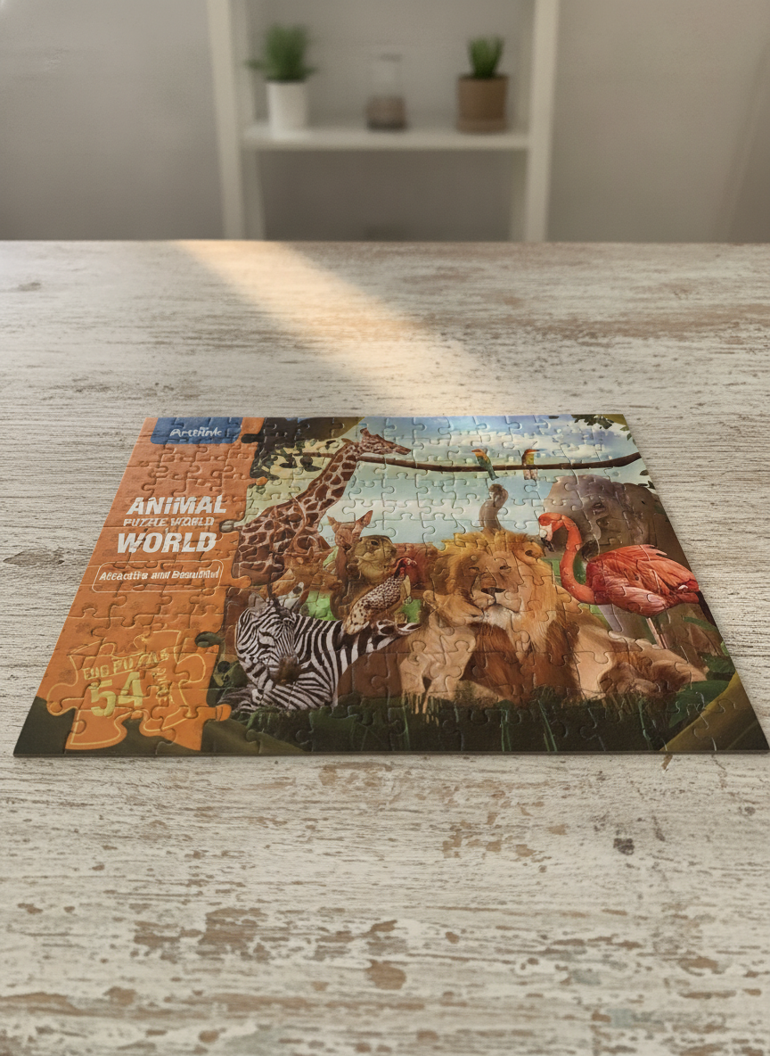 Arthink Animal Puzzle World - 54 Piece Big Puzzle