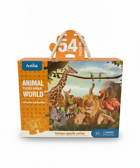 Arthink Animal Puzzle World - 54 Piece Big Puzzle