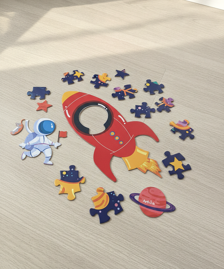 Arthink Space Puzzle World Travel 96 Piece Puzzle