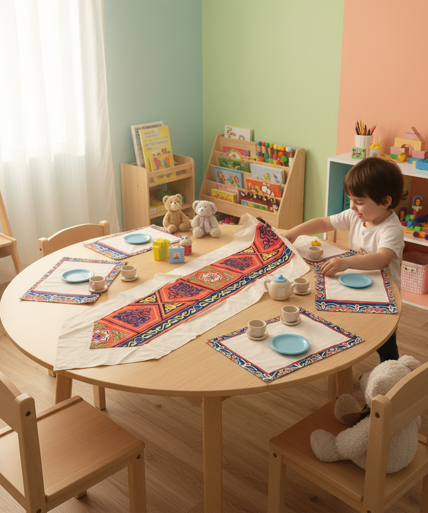 Artisan Khayamiya-Inspired Dining Linen Set