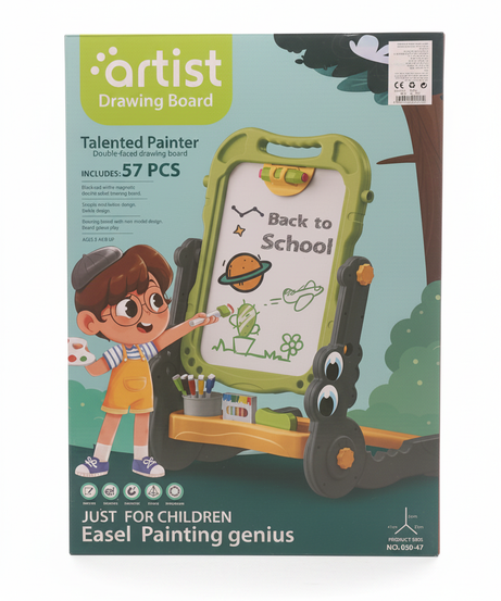 Artist Drawing Board: Talented Painter Double-Faced Easel Genius