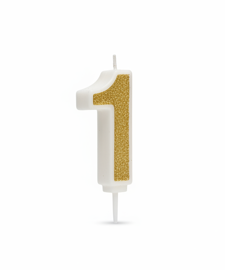 Askar Candle Party Number 1 Glitter Birthday Candle