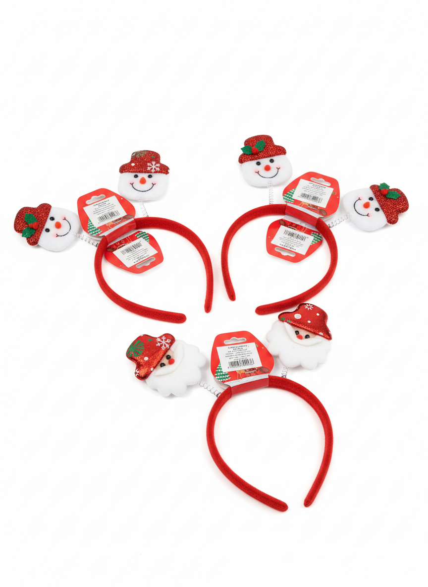 Assorted Festive Christmas Character Headbands