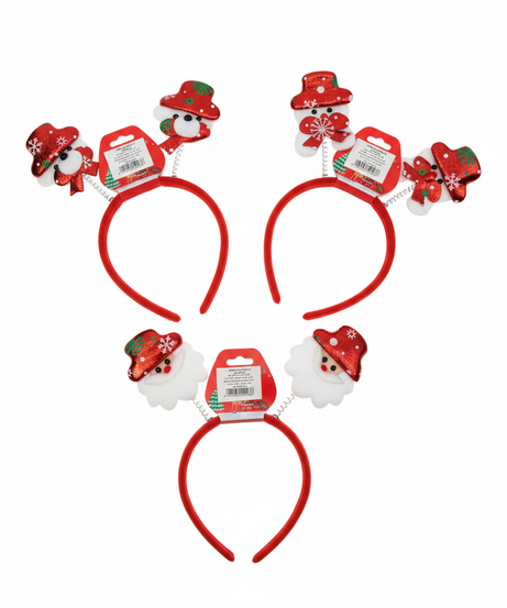 Assorted Festive Christmas Character Headbands
