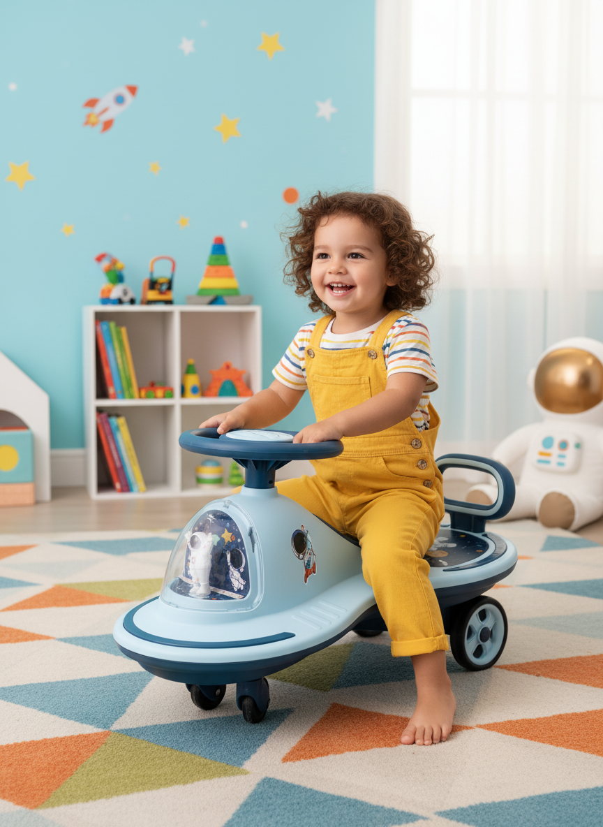 Astronaut Space Explorer Wiggle Ride-On Car