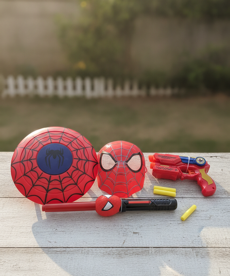 Avengers Endgame Spider-Man Hero Suit Simulation Toys & Weapon Set