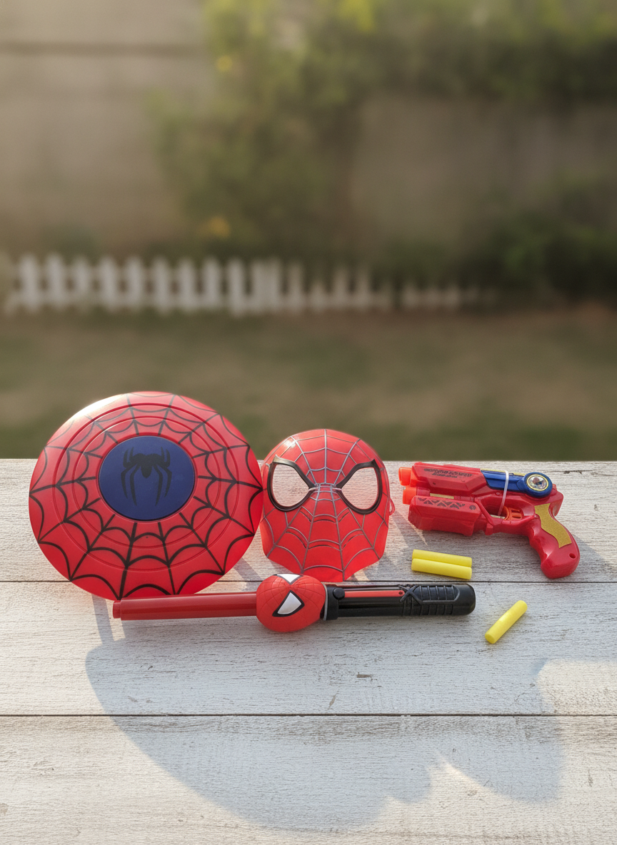 Avengers Endgame Spider-Man Hero Suit Simulation Toys & Weapon Set