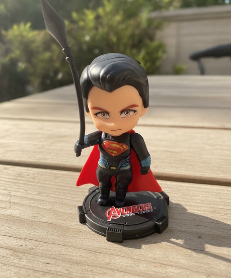 Avengers Union Legend Chibi Superman-Style Collectible Figure with Spear