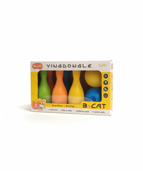 B.CAT YINGDONGLE Boss Meow Bowling Set