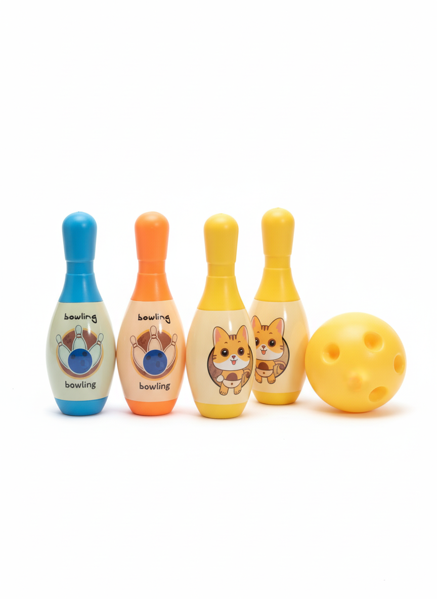 B.CAT YINGDONGLE Boss Meow Bowling Set