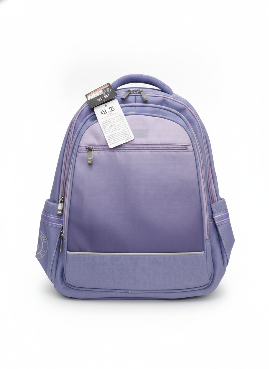 B.Z. Two-Tone Lavender School Backpack