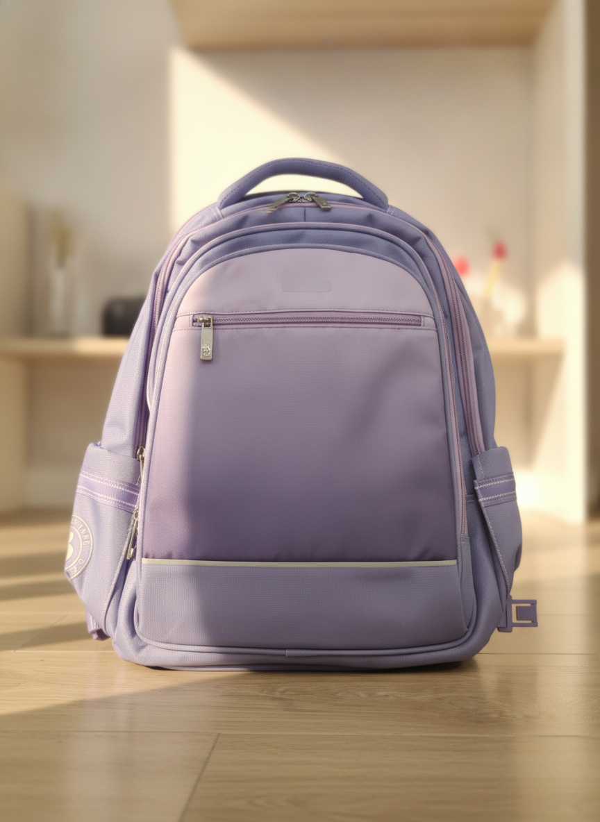 B.Z. Two-Tone Lavender School Backpack