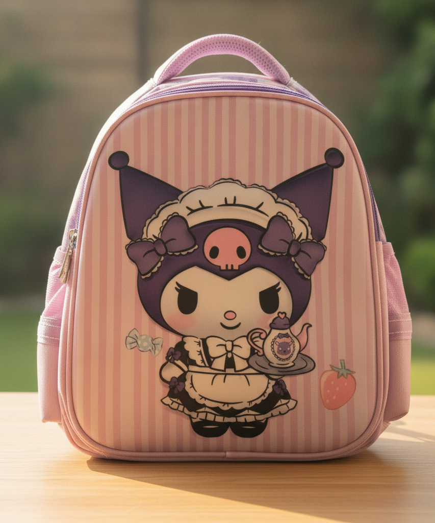 B.Z Kuromi Maid Character Backpack (Size 16)