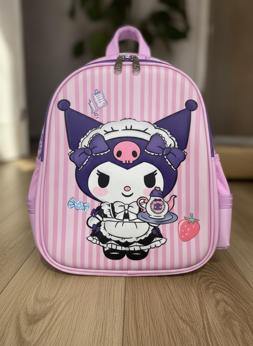 B.Z Kuromi Maid Outfit Mini Backpack