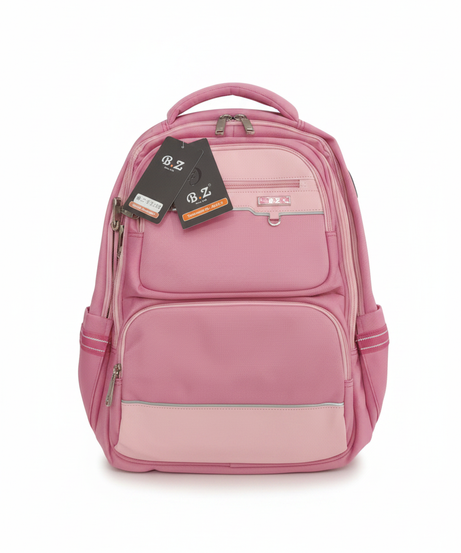 B.Z Pink Multi-Compartment School Backpack