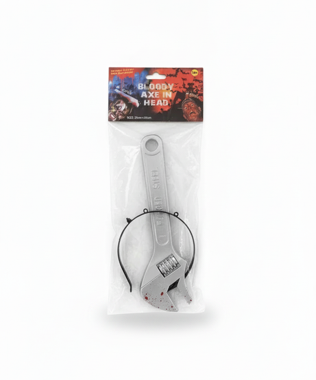 BLOODY AXE IN HEAD (Wrench Headband)