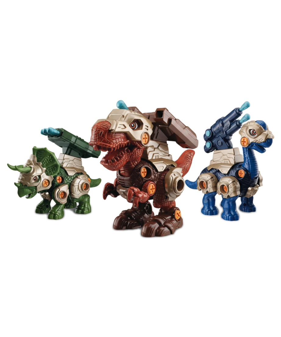 BOHUI Dinobots World Take Apart DENIC Shoot & Assembly Dinosaur Toy Set