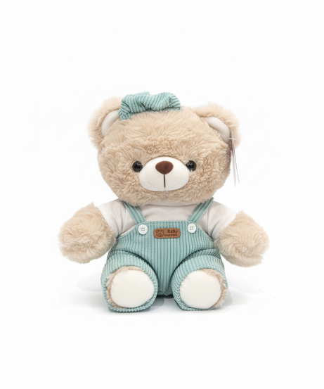 Baby Happy Made Plush Teddy Bear with Overalls 20cm