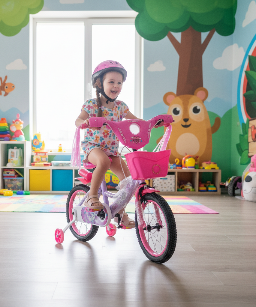 BabyDoll Pink & Purple Kids' Learning Bicycle