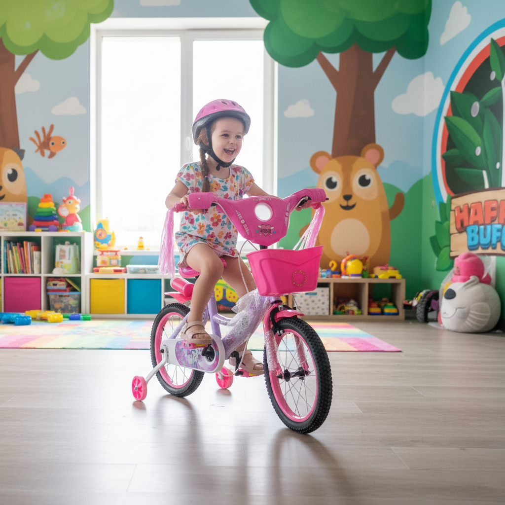 BabyDoll Pink & Purple Kids' Learning Bicycle