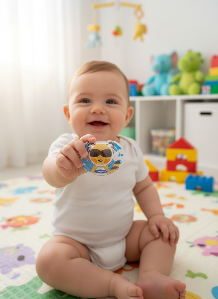 BabyTime Orthodontical Opaque Patterned Soother