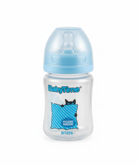 BabyTime PP Wide Neck Bottle (Silikon Uçlu), 150ml