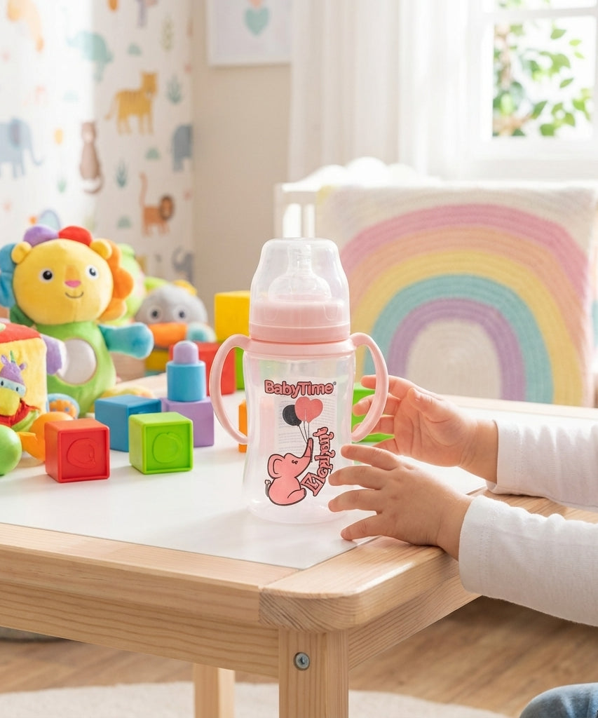 BabyTime PP Wide Neck Handled Bottle