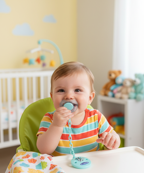 BabyTime Patterned Soother Chain - Panda